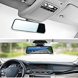 CAMECHO 9.66" Mirror Dash Cam Rear View Mirror