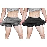 Muscle Cmdr Men's Bodybuilding Shorts 3 Inch Athletics Quick Dry Casual Shorts