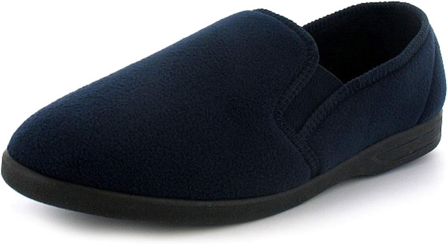 Knights Lynx Mens Synthetic Material Full Slippers Navy
