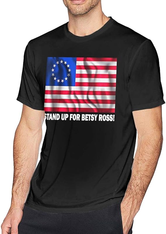 Amazon.com: Rush Betsy Ross Limbaugh 13 Colonies Stars Flag Male Short