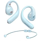 Soundcore by Anker AeroFit Pro Open-Ear Headphones, Ultra Comfort, Secure Fit, Ergonomic Design, Rich Sound with LDAC, Bluetooth 5.3, IPX5 Water-Resistant, 46H Playtime, App Control (Renewed)