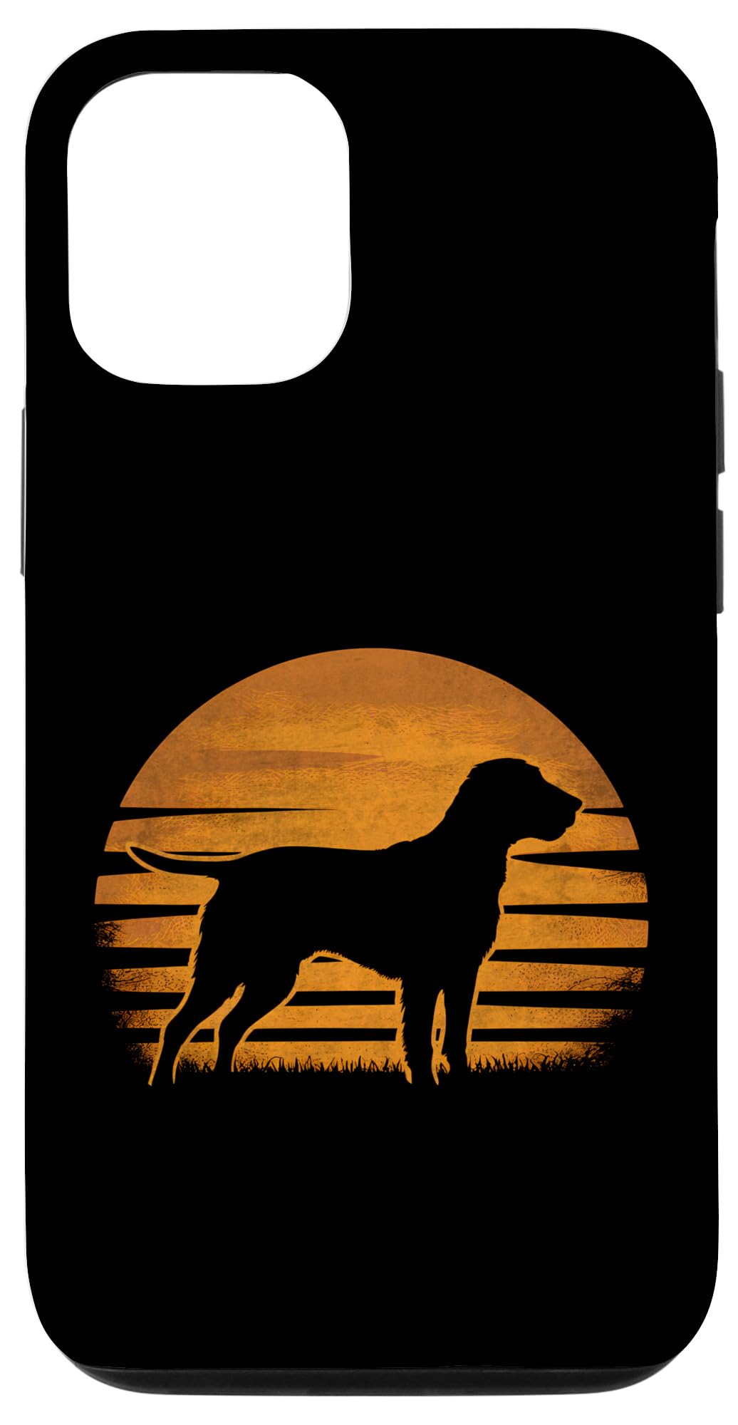 iPhone 15 Retro Sunset Design Dunker Dog Case