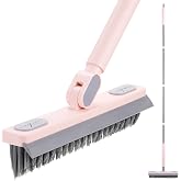 OskokClen Floor Scrub Brush with Long Handle | Squeegee, Grout Brush