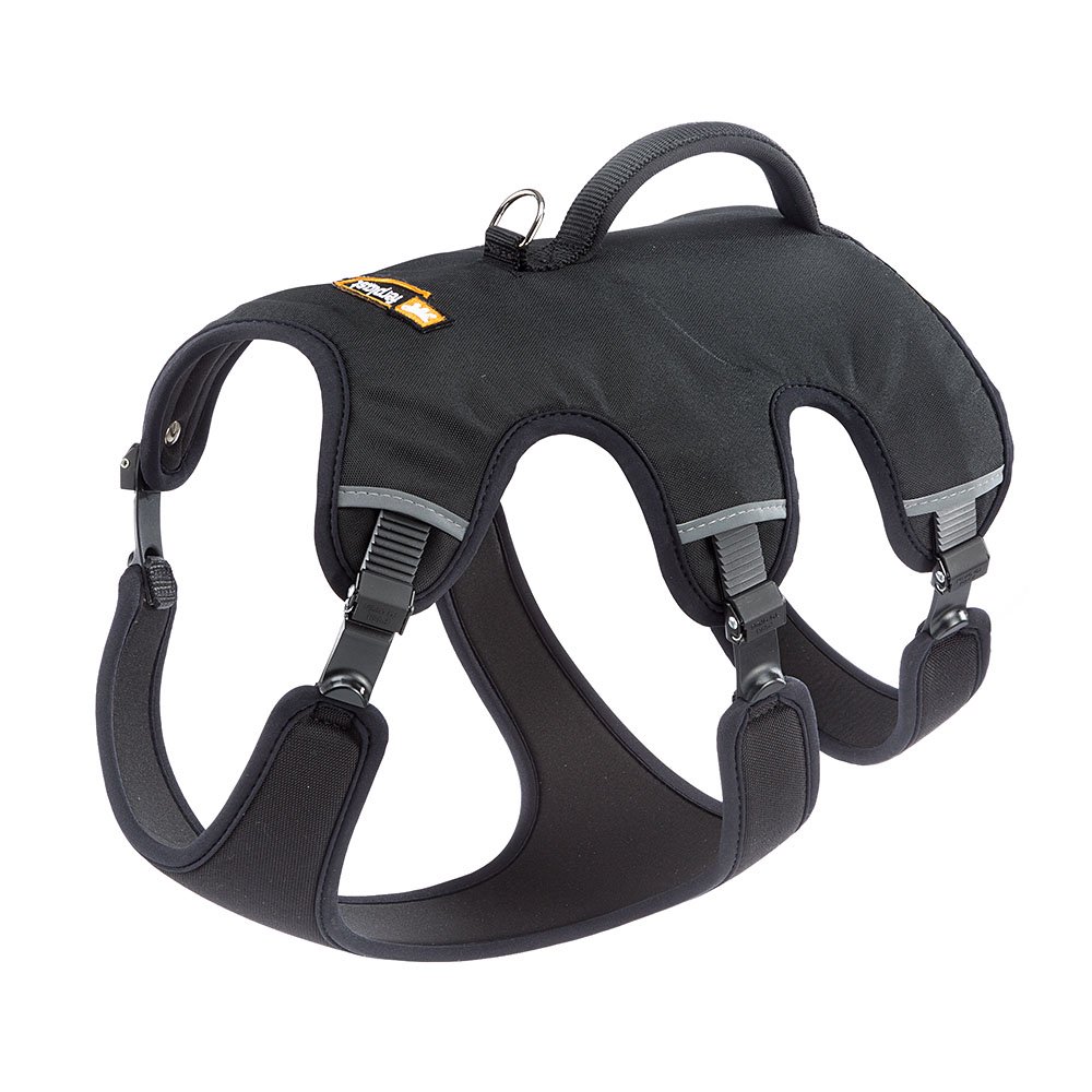 Ferplast Dog Harness Medium ERGOTREKKING MEDIUM, Escape Proof Dog Harness, Greyhound, Adjustable Harness for Dogs, Reflective, Padded, 6 Closures, Ideal for Trekking