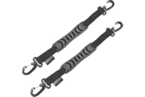 Kakalote 2pcs/Pack Skate Boots Carrier,Inline Roller Skates Shoes Hook Belt Skates Handle Buckle Hook,Skating Shoes Carrier with End Hooks(Size:35x2.5cm)