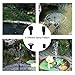 Ntsevsun Solar Fountain Pump, 7.2W Solar Water Fountain Pump for Birdbath, Waterfall, Pond, Lawn and Garden Decoration, with 6.6 FT Extension Hose, Without Battery