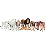 FUNSHOWCASE African Jungle Animals Toy Lions Figure