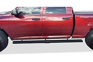 APS Wheel to Wheel Running Boards 6 inches Compatible with Ram 1500 2009-2018 Crew Cab 6.5ft Bed & Ram 2500 3500 2010-2024 Stainless Steel (Nerf Bars Side Steps Side Bars)
