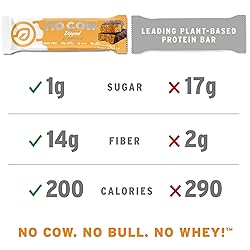 No Cow High Protein Bars, Chunky Peanut Butter