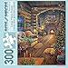 Bits and Pieces - 300 Large Piece Jigsaw Puzzle for Adults - Total Comfort - 300 pc Christmas, Holiday Jigsaw by Artist Sam Timm