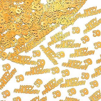 Amazon Com 50th Anniversary Decorations Confetti Glitter