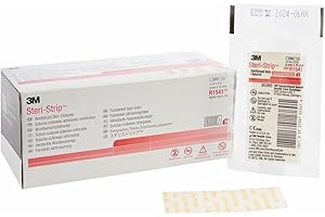 3M R1541 1/4'' x 3'' Steri-Strip Reinforced Skin Closure (50 Per Box)