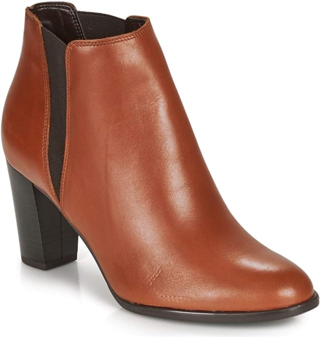 bottines couleur cognac