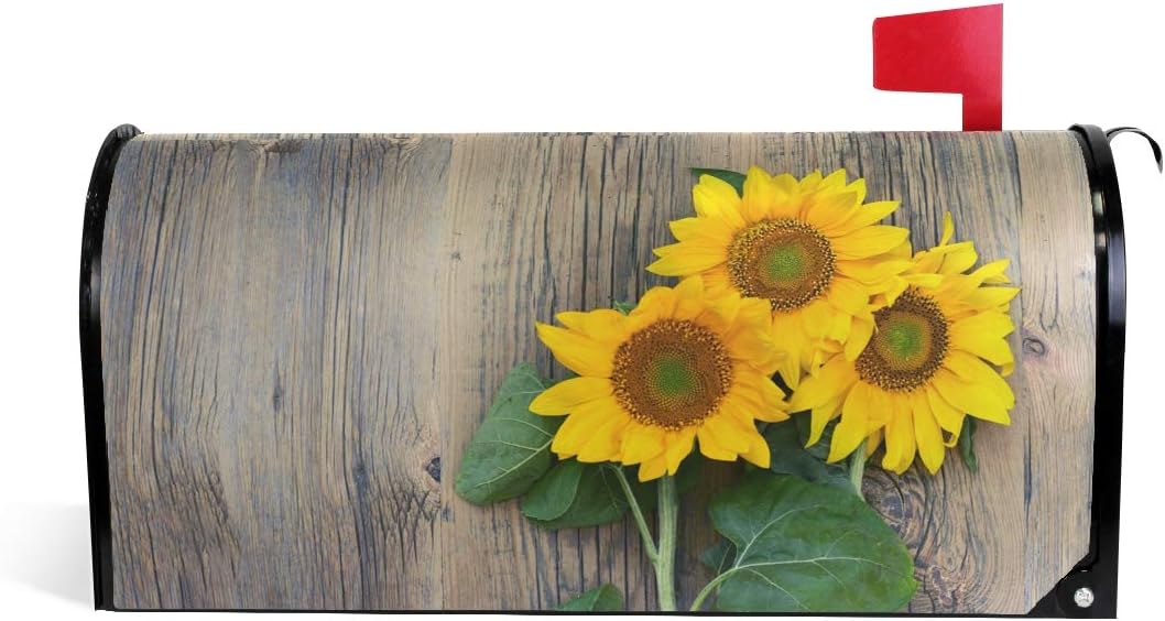 Ollabaky Yellower Sunflower Mailbox Cover Mailbox