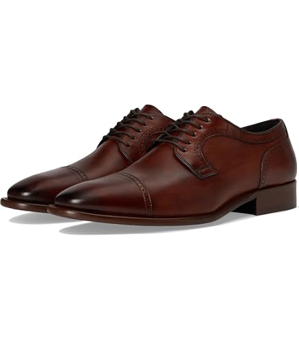 Amazon.com | Johnston & Murphy Mens Larson 2-Eye Plain Toe Black