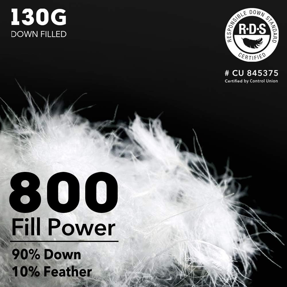 ORORO Women's Heated Vest with 90% Down Insulation and Detachable Hood (Battery Included): Clothing