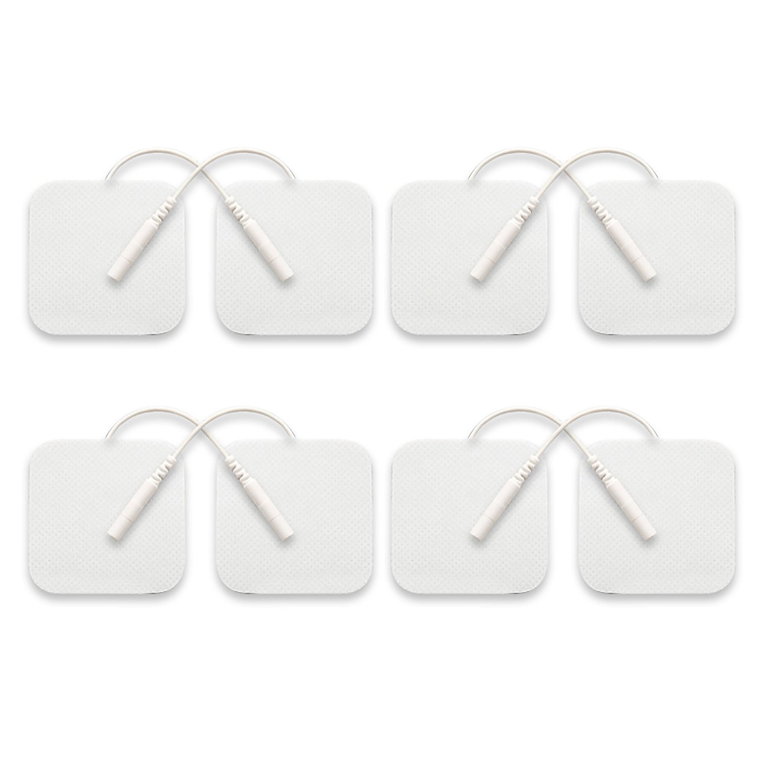 E-Cron Compatible TENS Pads, Electrodes 5 cm with Pin, Long Lasting, Self-Adhesive and Reusable Electrode Pads, Fit on TENS, EMS, Beurer, etc, 8 pcs.