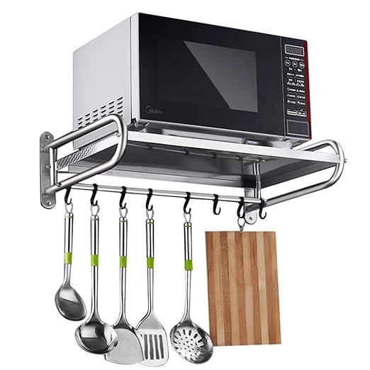 Rack De Horno De Microondas Montado En La Pared De Acero ...