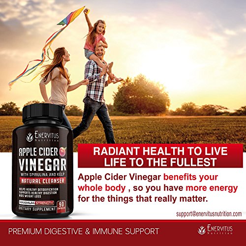 Super Strength Apple Cider Vinegar Capsules 90 ACV Pills with