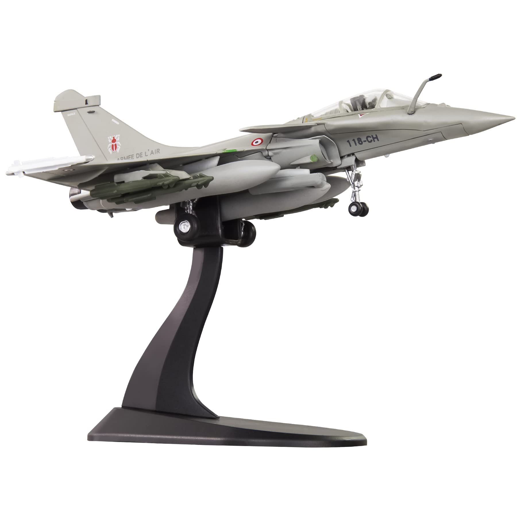 HANGOU 1/100 Dassault Rafale Fighter Attack Plane Metal Fighter Military Model Fairchild Republic Diecast Plane Model for Commemorate Collection or Gift