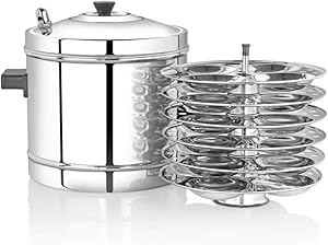 Premier Stainless Steel 6 Plate (24pc) Idli Maker