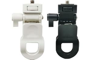 ThtRht 2 Pack Monitor Camera Mount Clamp Clip Screen LCD Display Top Fill Light Flash Holder Webcam Stand with 1/4 Screw Universal Connector for Phone Tripod Tablet Video Live Stream