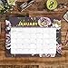 Orange Circle Studio 2020 Decorative Desk Blotter Calendar, Floral Expressions