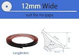 Zayejod Black PVC Quadrant Trim 6m Self Adhesive Beading Wall Edge 12mm x 6mm view 2