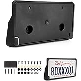 Forccord Custom Fit for License Plate Bracket Dodge RAM 1500 Pickup 2013 2014 2015 2016 2017 2018/ RAM 1500 Classic 2019 2020 Replacement 68141642AA Front License Plate Frame Black Accessories
