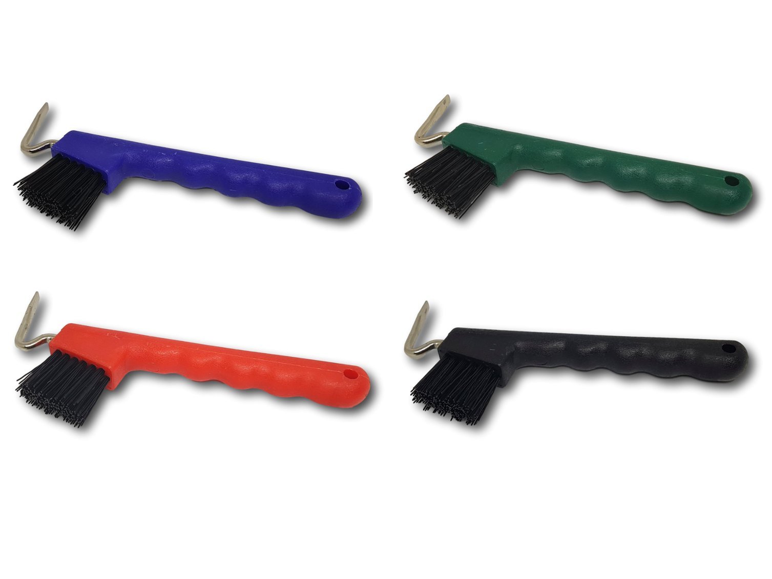 Hoof Pick for Horses Donkey Goat Hoof with Extra Sturdy Brush and Ergonomic Handle (Black)