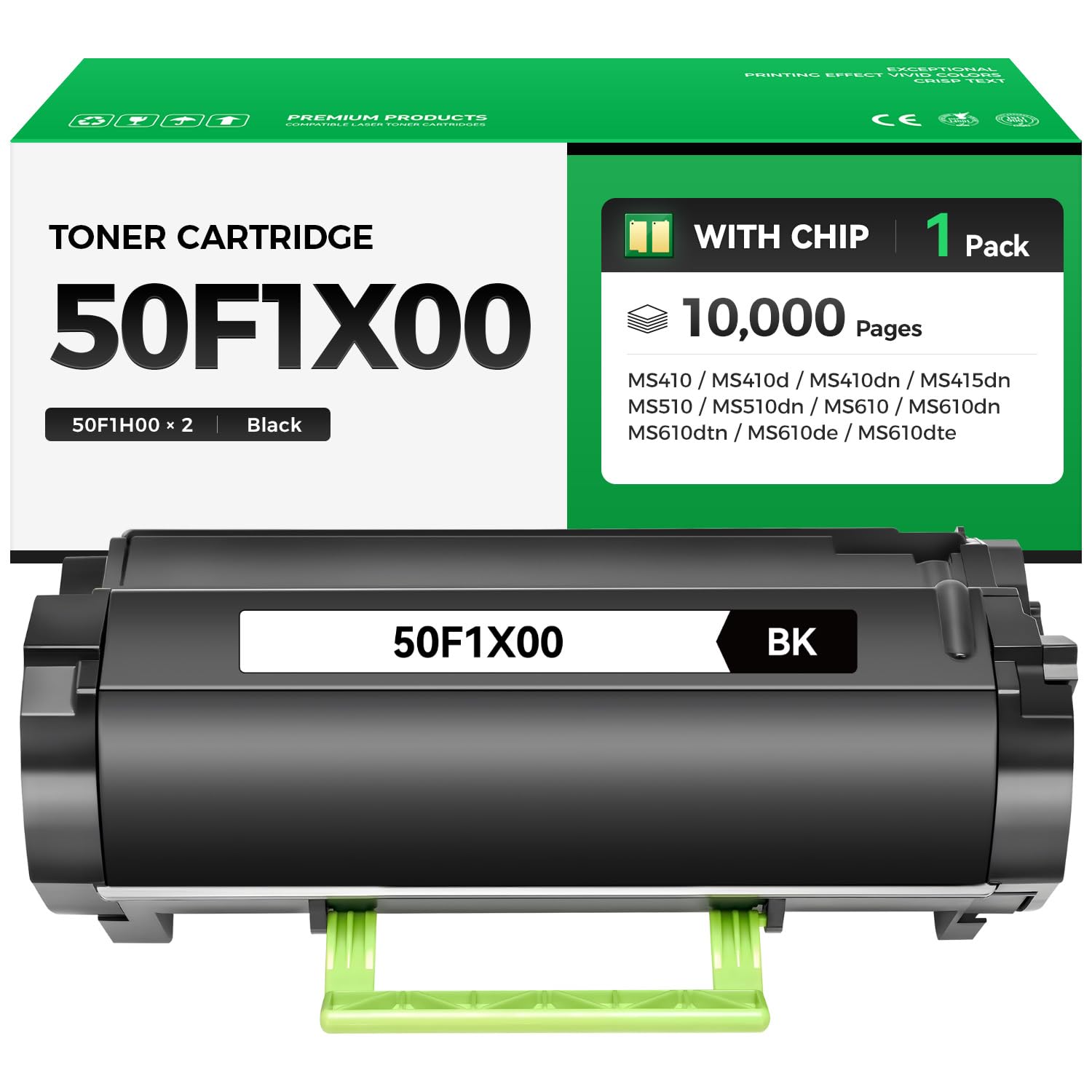 50F1X00 Extra High Yield Toner Cartridge Black