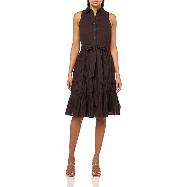 Anne Klein Seamed FIT and Flare MIDI Dress Palace (Blue) at Amazon Women's Clothing store Anne Klein Seamed FIT and Flare MIDI Dress Palace (Blue) at Amazon Women's Clothing store
