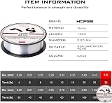 HCFGS Clear Nylon Fishing Line 100m 0.5mm Monofilament Transparent view 7