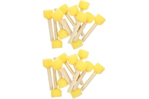 Healeved 30pcs 3cm Foam Paint Brushes for, Sponge Painting Stamper Set, Craft Sponges for Painting and