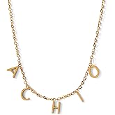 Sorority Shop Alpha Chi Omega Necklace — ACO Name Necklace, 18K Gold Plated Sorority Gifts Necklace, Long-Lasting Alpha Chi Omega Gifts for Women