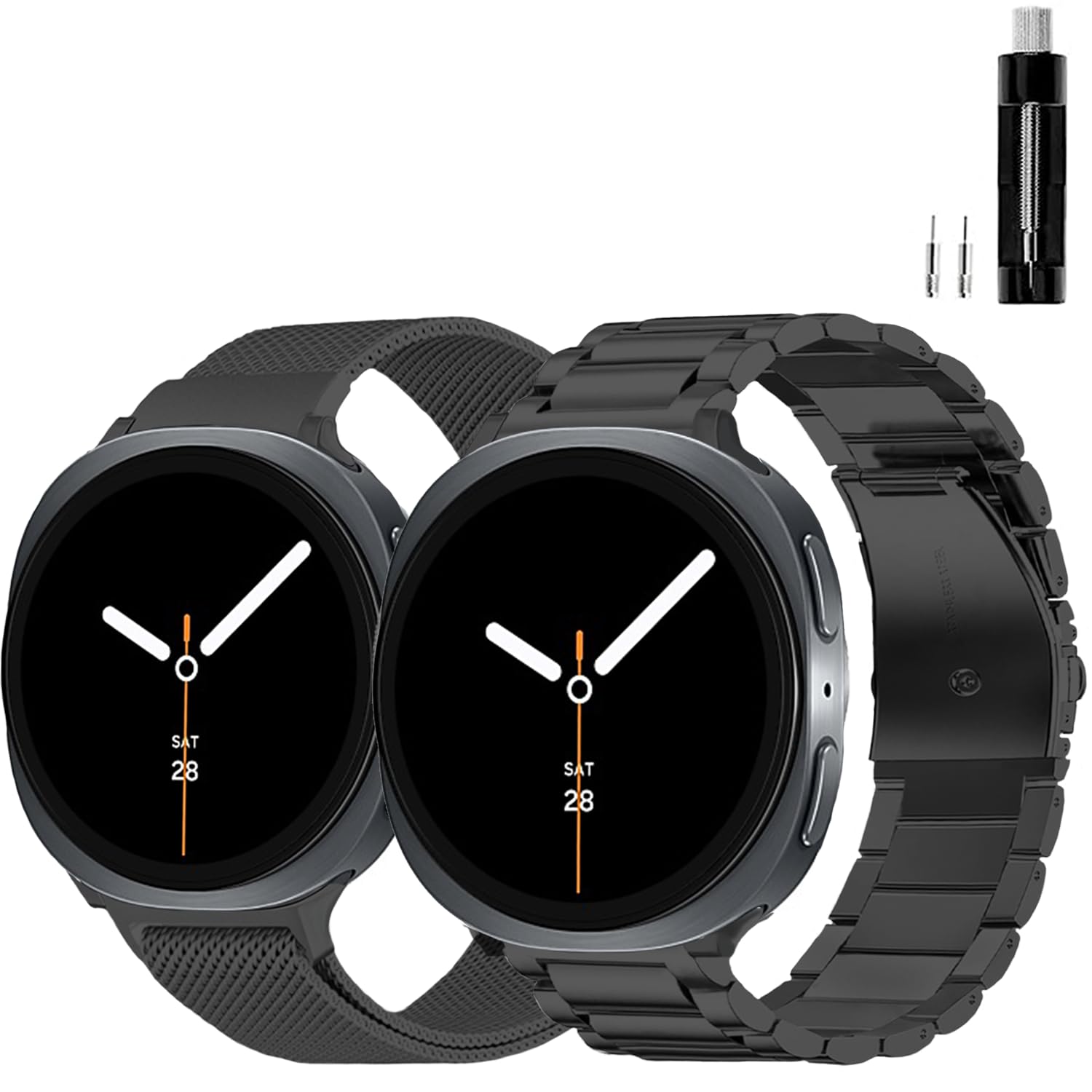 Photo 1 of GOLDTOLUCK Stainless Steel Band Compatible with Samsung Galaxy Watch 8 Classic 40mm 44mm 46mm (2025) Men Women Milanese Mesh Magnetic Classy Elegant Casual Business Metal Stainless Steel