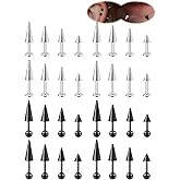 Dormklss Spike Lip Rings Labret Jewelry Snake Bite Piercing Jewelry Nose Ring Stud Cartilage Tragus Snakebite Helix Conch Medusa Lobe Black Spike Pick Size Flat Back Earrings