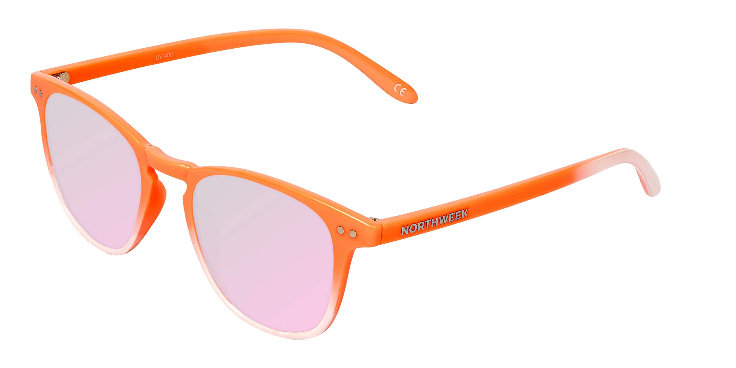NORTHWEEK Unisex Adults’ Wall Calhoun Sunglasses, Pink (Rose Gold), 140.0