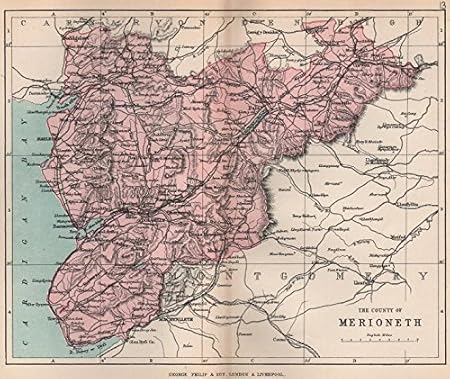 Merionethshire Comté De Merioneth Barmouth Tywyn Du Pays