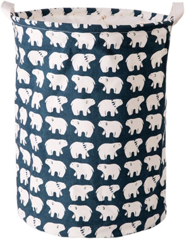 flyingsky Wäschekorb Natürliche Ramie Baumwolle, zusammenklappbar