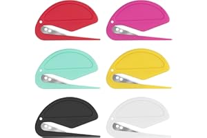 Anyongora Letter Opener Set, 6-Pack, Compact & Safe Design, High-Quality Stainless Steel Blades, Multi-Color Options for Home, Office, and Travel Use