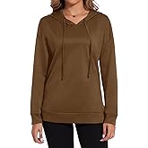 BISHUIGE Womens Long Sleeves Hoodies Fashion Sweatshirts Pullover Casual Tops Loose Fit Tunics