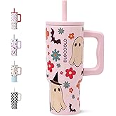 DLOCCOLD Kids 24 oz Tumbler with Handle and Silicone Straw Lid, Leakproof Insulated Tumbler with Spill Resistant Lid, Reusable Stainless Steel Tumbler Mug for Kid Boy Girl, Cupholder Friendly BPA Free