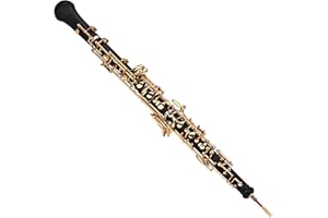 HXYIG Professional Oboe C Key Semi-Automatic Style Pure Gold Plated Keys Woodwind Instrument with Oboe Reed Gloves Leather Ca