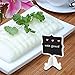 AUSTOR 14 PCS Mini Chalkboard Wedding Signs with Stand for Table, Food, Wedding and Party, White