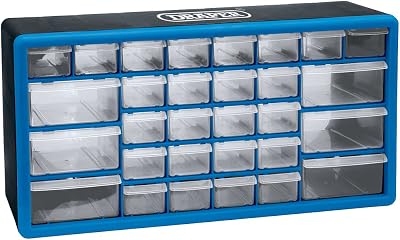 Draper Plastic Organiser 30 Drawers Wall Mount 500mm x 160mm x 255mm