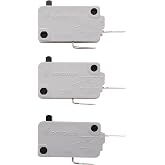 TUAIC KW3A Microwave Oven Door Switch 16A 125V/250V Door Interloc (2 Normally Open and 1 Normally Close)