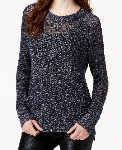 Sanctuary Clothing Women's All Day Marled Pullover Sweater, Marine, Small Sanctuary Clothing Women's All Day Marled Pullover Sweater, Marine, Small