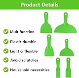 Tomoyuki 6 Pcs Plastic Putty Scrapers Set Green for Spackling Patching view 3