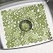 iDesign Blumz Kitchen Sink Protector Mat, Green